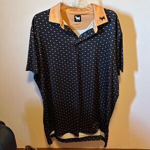 Goated Golf Shirt Men's Size XL Black and Gold